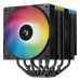 DEEPCOOL AG620 BK ARGB V2 LGA20XX/1700/1200/115X/AM5/AM4 (9шт/кор, TDP 260W, PWM, ARGB DUAL Fan 120mm, 6 тепл. трубок, черный) RET