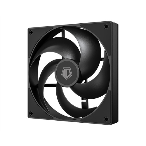 ID-COOLING AS-140-K 140x140x25мм (60шт./кор, PWM, резиновые углы, черный, 300-1800об/мин, супертихий) BOX