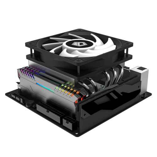 ID-COOLING IS-50 MAX RGB V3 LGA1700/1200/115X/AM5/AM4 низкопрофильный высота 77mm (27шт/кор, TDP 130W, PWM, 5 тепл.трубок, RGB FAN 120mm) BOX