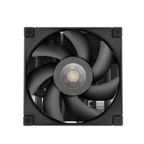 DEEPCOOL AN400 BLACK LGA1700/1200/115X/AM5/AM4 низкопрофильный 52,5 mm (27шт/кор, TDP 150W, PWM,  Fan 120mm, 4 тепл. Трубок, Copper Base, White LED, черный) RET