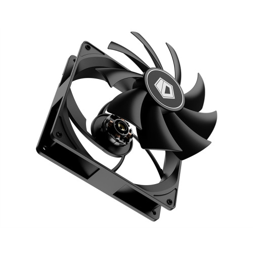 ID-COOLING FL-12025K 120x120x25мм (80шт./кор, 3pin, черный, 1250об/мин, супертихий) BOX