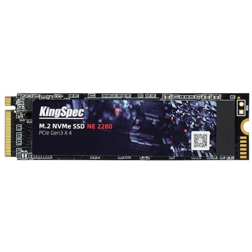 KingSpec SSD 512GB M.2 2280 PCIe 3.0 x4 NVMe R2400/W1700MB/s 3D TLC MTBF 1M 96200/76400 IOPS 349TBW