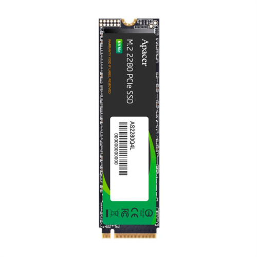 Apacer SSD AS2280Q4L 256Gb M.2 2280 PCIe Gen4x4, R3600/W3000 Mb/s, 3D NAND, MTBF 1.5M, NVMe 1.4, 170TBW, Retail, 3 years (AP256GAS2280Q4L-1)