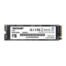 Patriot SSD P320 1TB M.2 2280 NVMe PCIe 3.0 x4 R3000/W2200 TBW 480TB 3D NAND