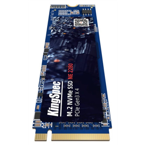 KingSpec SSD 512GB M.2 2280 PCIe 3.0 x4 NVMe R2400/W1700MB/s 3D TLC MTBF 1M 96200/76400 IOPS 349TBW