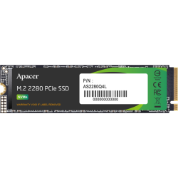 Apacer SSD AS2280Q4L 512Gb M.2 2280 PCIe Gen4x4, R3600/W3000 Mb/s, 3D NAND, MTBF 1.5M, NVMe 1.4, 300TBW, Retail, 3 years (AP512GAS2280Q4L-1)