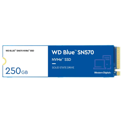 Western Digital SSD BLUE SN570 NVMe 250Gb M.2 2280 WDS250G3B0C, 1 year