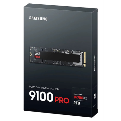 SSD M.2 (PCI-E NVMe 2.0 Gen 5.0 x4) 2Tb Samsung 9100 PRO (R14800/W13400MB/s) 1year