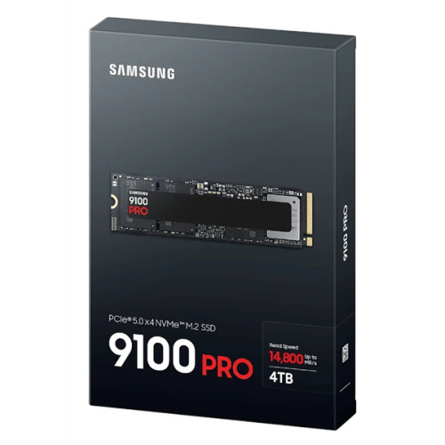 SSD M.2 (PCI-E NVMe 2.0 Gen 5.0 x4) 4Tb Samsung 9100 PRO (R14800/W13400MB/s) 1year