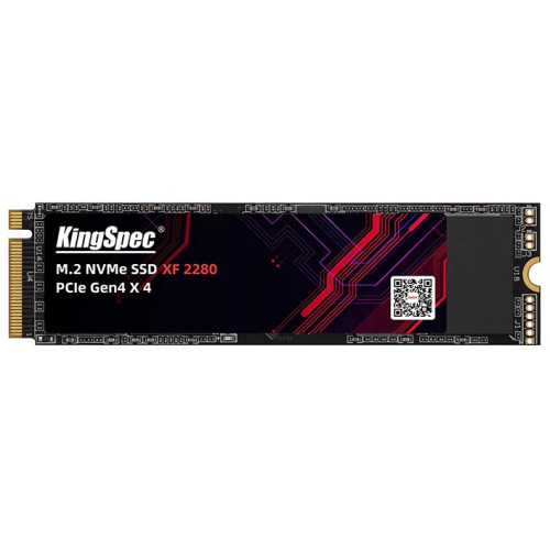KingSpec SSD 512GB M.2 2280 PCIe 4.0 x4 NVMe R4900/W2800MB/s 3D TLC MTBF 1M 600TBW