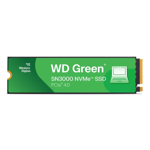 Western Digital Green SN3000 SSD M2.2280 PCIe 4.0 1Tb, 5000MBs/4200MBs, TBW 150, WDS100T4G0E, 1 year