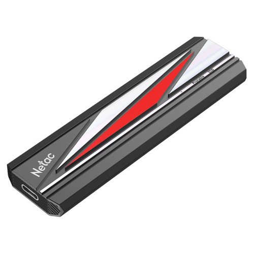 Netac ZX20L 2TB USB 3.2 Gen 2x2 Type-C External SSD, R/W up to 2000MB/1800MB/s, with USB C to A cable and 20Gbps USB C to C cable, 5Y wty