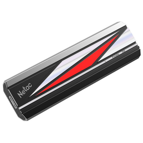 Netac ZX20L 2TB USB 3.2 Gen 2x2 Type-C External SSD, R/W up to 2000MB/1800MB/s, with USB C to A cable and 20Gbps USB C to C cable, 5Y wty