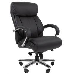 Chairman CH407 нат.кожа/экокожа, черный