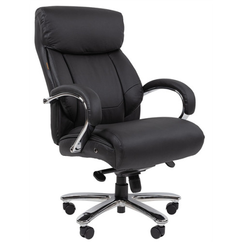 Chairman CH407 нат.кожа/экокожа, черный