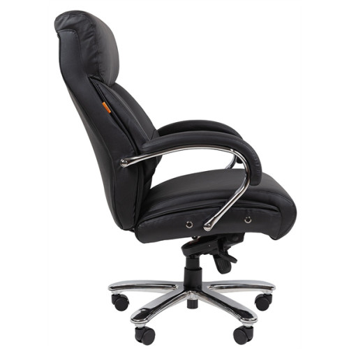 Chairman CH407 нат.кожа/экокожа, черный