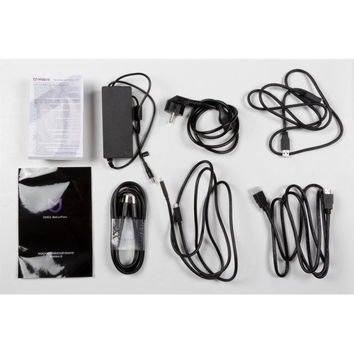 IRBIS NOBLEVIEW 38'' LED Monitor Curved 3840x1600, 21:9, IPS, 300 cd/m2, 2000:1, 3ms, HDMI, DP USB-C(65W) USB-Ax2 USB-B 75Hz Tilt Height Swivel Speak VESA Black 3y  (China)