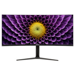 IRBIS NOBLEVIEW 38'' LED Monitor Curved 3840x1600, 21:9, IPS, 300 cd/m2, 2000:1, 3ms, HDMI, DP USB-C(65W) USB-Ax2 USB-B 75Hz Tilt Height Swivel Speak VESA Black 3y  (China)