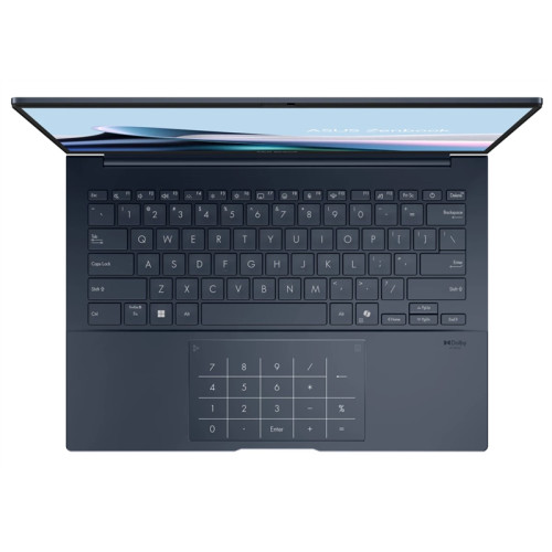 ASUS Zenbook 14 UX3405CA-PP188 Intel Core Ultra 9  285H 2.9 GHz/ LPDDR5X 16GB/1TB SSD/Intel Arc 14.0 OLED 3K (2880 x 1800) OLED 16:10/,WiFi 7+BT 5.4/ Without OS/0.91 kg/Ponder Blue