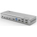 Docking Station WAVLINK Thunderbolt 4 Quad Display/96W Power Delivery Include 20V/11.5A Power Adapter/4xUSB3.0/3xThunderbolt 4/2xDP 4K 60HZ/2xHDMI 4K 60HZ/1xGigabit LAN/1xCombo Audio Jack/1xCardReader