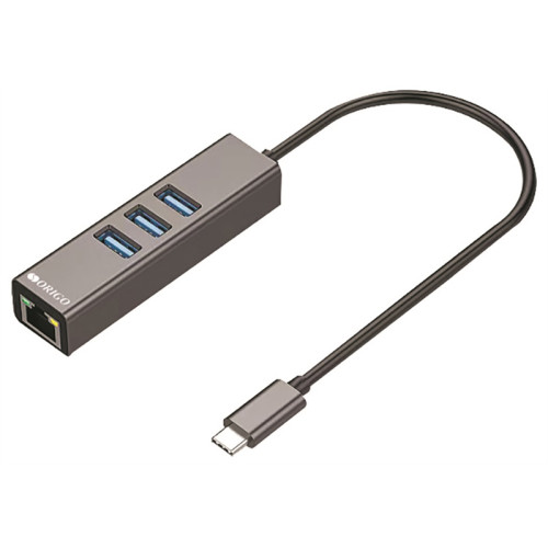 ORIGO Сетевой адаптер USB-C, 3xUSB 3.0, 1x1000Base-T