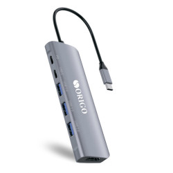 ORIGO Док-станция USB-C, 3xUSB 3.0, 1xUSB-C/PD 3.0, 1xUSB-C, 1xHDMI