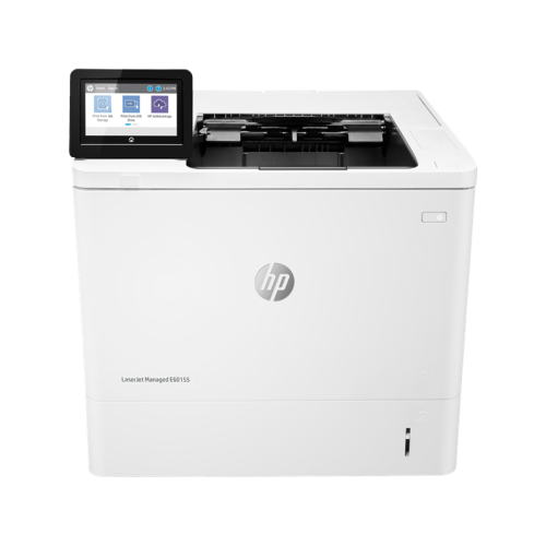 HP LaserJet Managed E60155dn Printer (A4, 1200dpi, 52ppm, 512Mb, 2 trays 100+550, duplex, USB/extUSBx2/GigEth, cartridge in box)