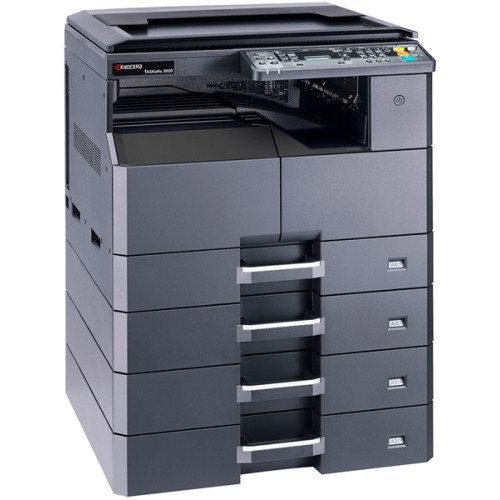 Kyocera TASKalfa 2020 (P/S/C, черно-белая печать, А3, 20 стр/мин, 600 x 600 dpi, duplex, 256 МБ, USB, старт.тонер - да, 3.000, ориг.тонер TK-4140~16.000 , альт. 1102ZR3NL0)