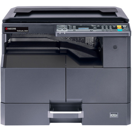Kyocera TASKalfa 2020 (P/S/C, черно-белая печать, А3, 20 стр/мин, 600 x 600 dpi, duplex, 256 МБ, USB, старт.тонер - да, 3.000, ориг.тонер TK-4140~16.000 , альт. 1102ZR3NL0)