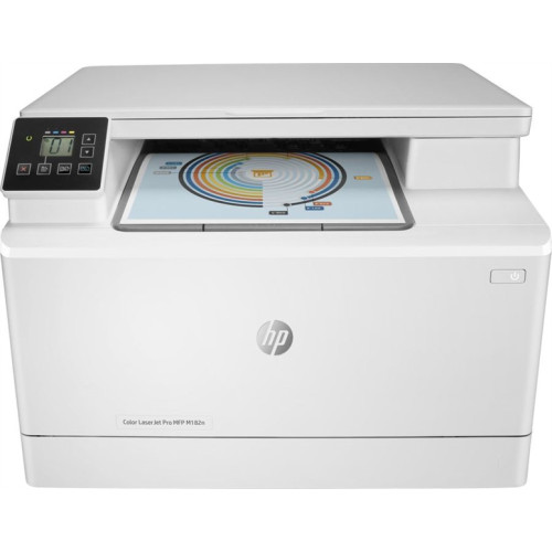 HP Color LaserJet Pro MFP M182n (p/c/s ,A4, 16ppm, 256Mb, USB, Fast Ethernet10/100 Base-TX,1 tray  150, cartridge 800&700 cmy in box, Repl. T6B70A)