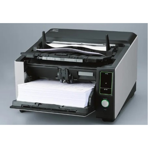 Ricoh scanner fi-8930 (Профессиональный сканер для больших объемов документов, 130 стр/мин,  А3, двустороннее устройство АПД 750 листов, USB 3.2, RJ-45, светодиодная подсветка)