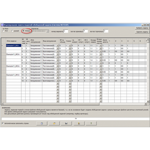 Вариация моделей (Метеор)