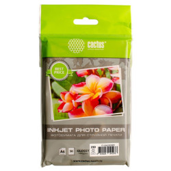 Cactus CS-GA623050ED 10x15/230г/м2/50л./белый глянцевое для струйной печати