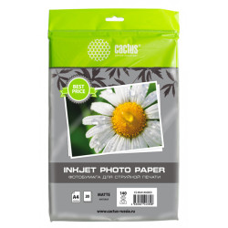 Cactus CS-MA414020ED A4/140г/м2/20л./белый матовое для струйной печати