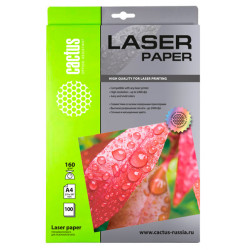 Cactus CS-LPA4160100 A4/160г/м2/100л./белый глянцевое для лазерной печати