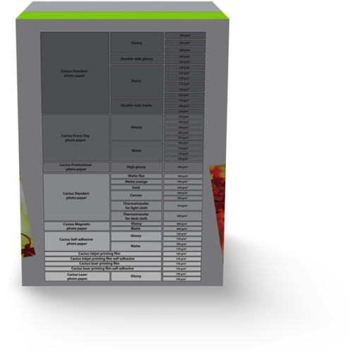 Cactus CS-GA6180500 A6/180г/м2/500л./белый глянцевое для струйной печати