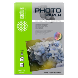 Cactus CS-MA418050 A4/180г/м2/50л./белый матовое для струйной печати