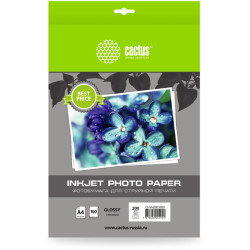 Cactus CS-GA4200100ED A4/200г/м2/100л./белый глянцевое для струйной печати