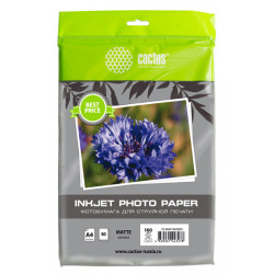 Cactus CS-MA416050ED A4/160г/м2/50л./белый матовое для струйной печати