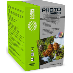 Cactus CS-GA6230500 A6/230г/м2/500л./белый глянцевое для струйной печати