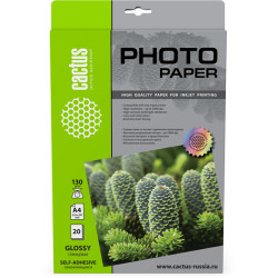 Cactus CS-GSA413020 A4/130г/м2/20л. глянцевое самоклей. для струйной печати