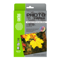 Cactus CS-MA623050 10x15/230г/м2/50л./белый матовое для струйной печати