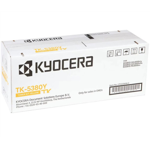 Kyocera Тонер-картридж TK-5380Y для ECOSYS MA4000cifx/MA4000cix/PA4000cx жёлтый (10000 стр.)