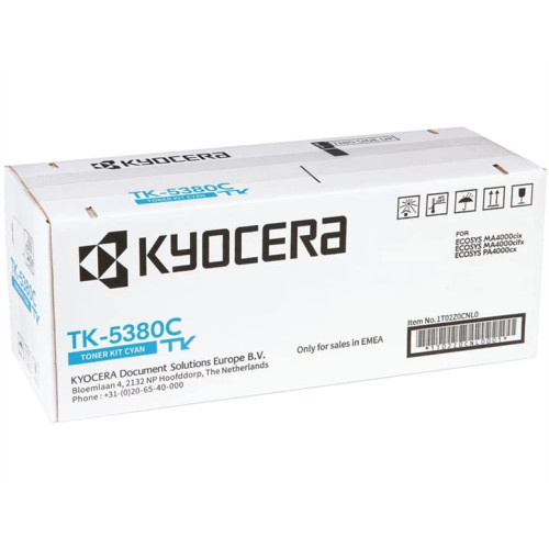 Kyocera Тонер-картридж TK-5380C для ECOSYS MA4000cifx/MA4000cix/PA4000cx голубой (10000 стр.)