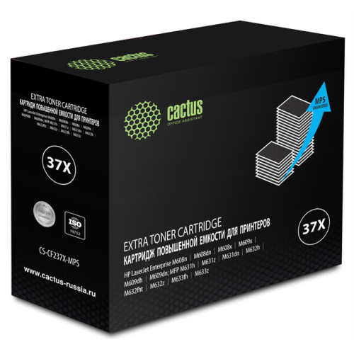 Cactus CS-CF237X-MPS CF237YX черный (50000стр.) для HP LJ M608n/M608dn/M609x/M631h/M631z/M632h
