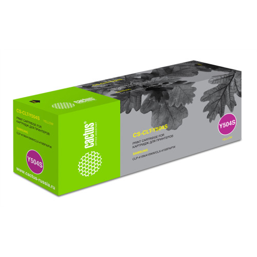 Cactus CS-CLT-Y504S CLT-Y504S желтый (1800стр.) для Samsung CLP-415N/CLX-4195FW/4195FN