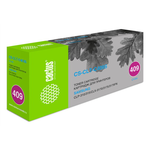 Cactus CS-CLT-C409S CLT-C409S голубой (1000стр.) для Samsung CLP-310/315/CLX-3170/3175/3175FN