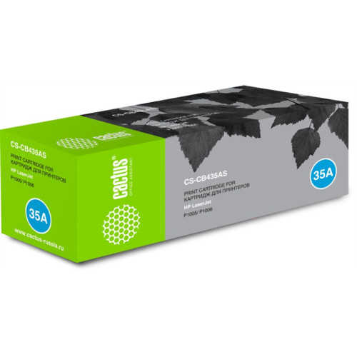 Cactus CS-CB435AS CB435A черный (1500стр.) для HP LJ P1005/P1006