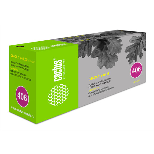 Cactus CS-CLT-Y406S CLT-Y406S желтый (1000стр.) для Samsung CLP-360/365/CLX-3300/3305