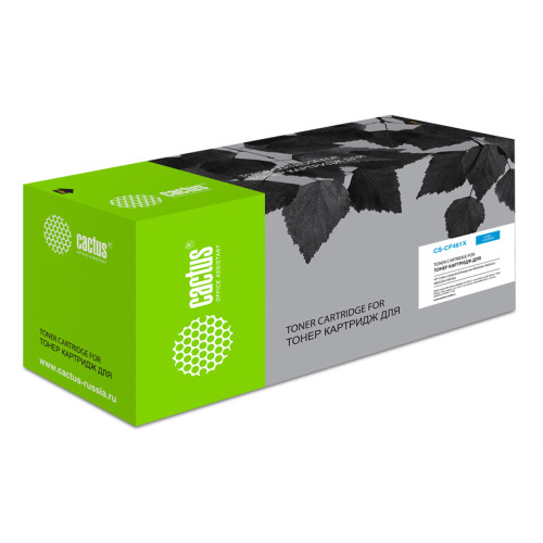 Cactus CS-CF461X CF461X голубой (22000стр.) для HP Color LJ Enterprise M652dn/M653dn/M681dh